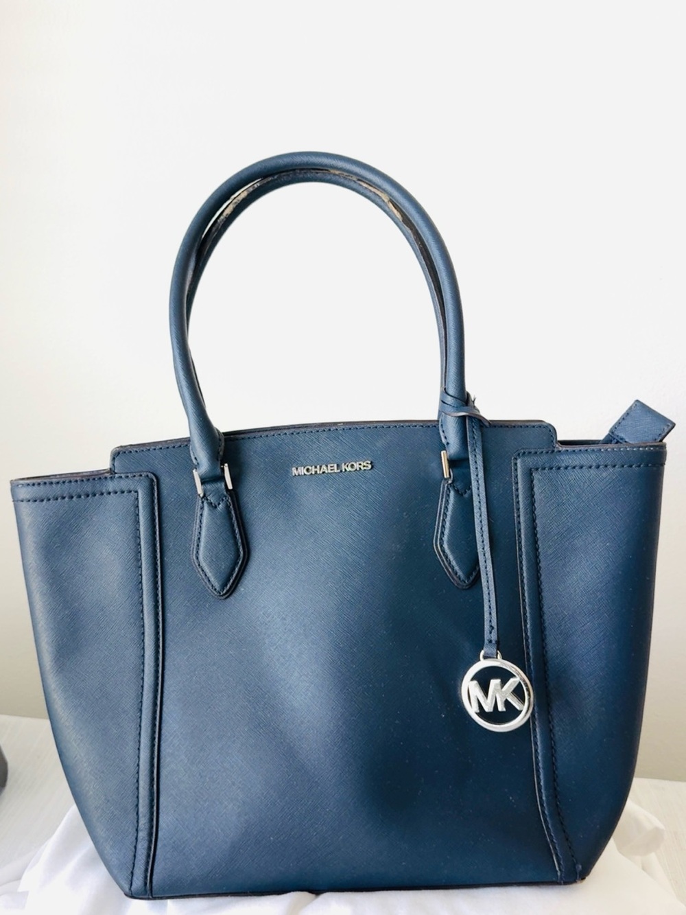 Michael Kors Navy Saffiano Leather Tote